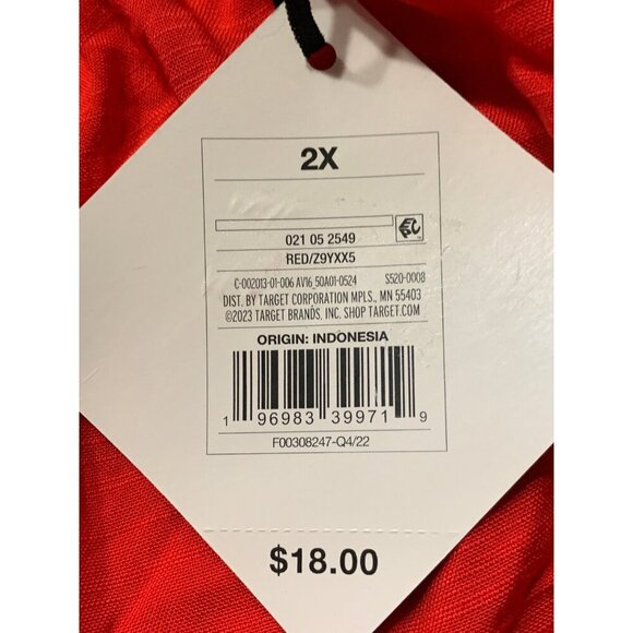 2X - Womens Cinched Tank Top - Ava Viv - Red - Picture 3 of 6